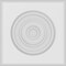 Ekena Millwork Standard Sedgwick Bullseye Rosette With Rounded Edge, 5"W x 5"H x 1"P ROSP050X050X100SDG04 - alternate 2